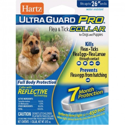 Hartz UltraGuard Pro Ошейник для щенков и собак от блох, яиц блох и клещей (65 см)