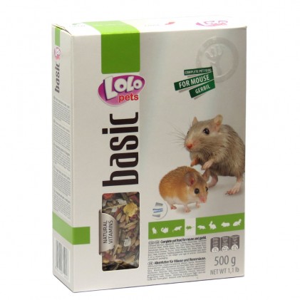 LoLo Pets MOUSE and GERBIL Food complete Повнораціонний корм для мишей і піщанок