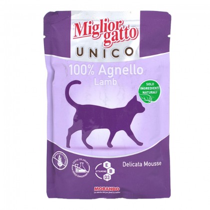 Morando Migliorgatto Unico Lamb (пауч) Консерви для кішок Мус з ягняти