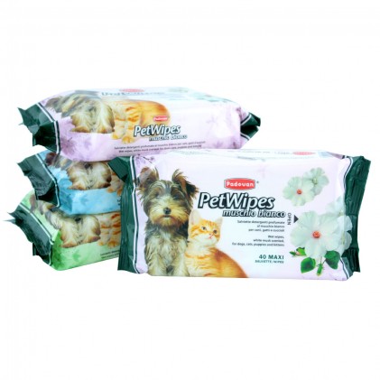 Padovan Pet Wipes muschio bianco Влажные салфетки для собак и кошек с ароматом белого мускуса