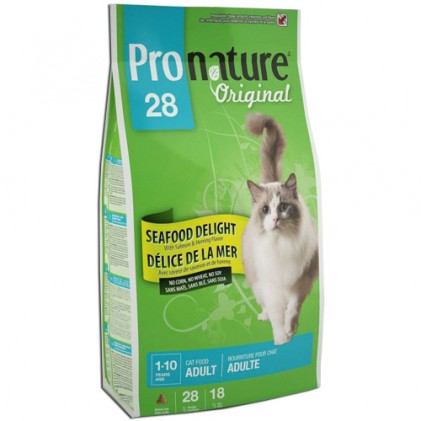 ProNature Original (Пронатюр) Seafood Delinght 28 корм для взрослых кошек с морепродуктами