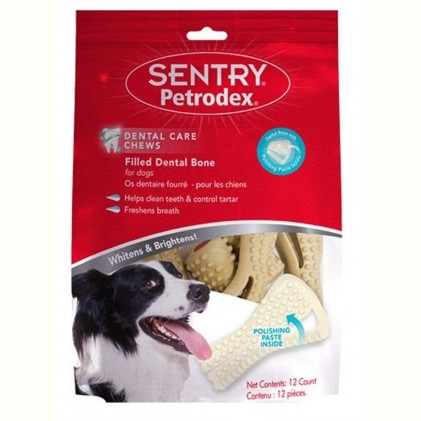 Sentry Petrodex Dental Care Chews Кісточки з адгезивної зубною пастою для собак