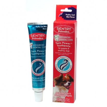 Sentry Petrodex Twin Power Toothpaste Зубна паста для цуценят і собак дрібних порід