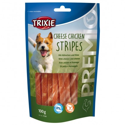 Ласощі для собак Trixie 31586 Premio Cheese & Chickies Stripes з сиром і м'ясом птиці