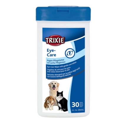 Trixie 29415 Eye Care Влажные салфетки для глаз животных (30 шт)