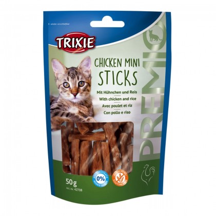 Ласощі для кішок Trixie 42708 Premio Chicken Mini Sticks з куркою та рисом