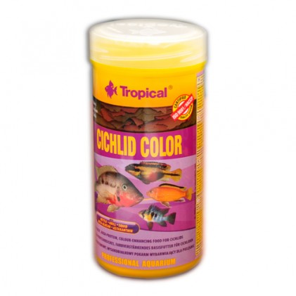 Tropical Cichlid Color Flakes (Тропікал) корм у вигляді пластівців для цихлід