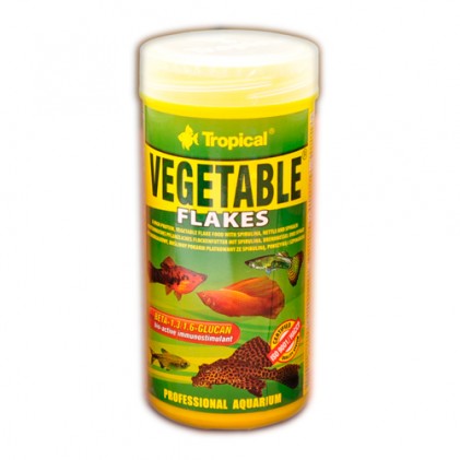 Tropical Vegetable Flakes (Тропикал) корм в виде хлопьев для травоядных рыб
