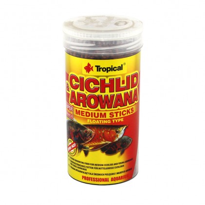Tropical Cichlid & Arowana Medium Sticks Корм у вигляді гранул для цихлід і арован