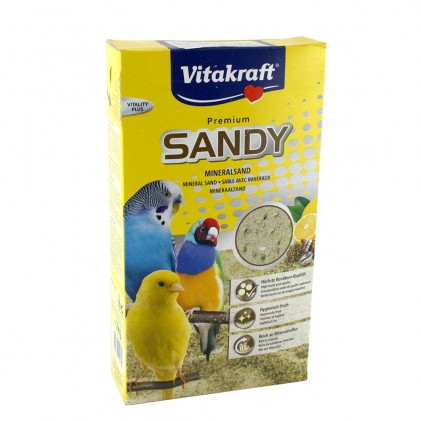 Vitakraft Premium Sandy Мінеральний пісок для всіх видів невеликих декоративних птахів