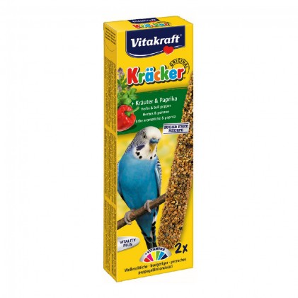 Vitakraft Kracker Лакомства для волнистых попугаев с паприкой и травами