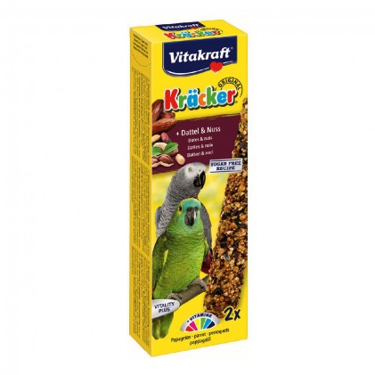 Vitakraft Kracker Ласощі для африканських папуг з фініками і горіхами