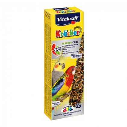 Vitakraft Kracker Feather Care Лакомства для средних попугаев в период линьки
