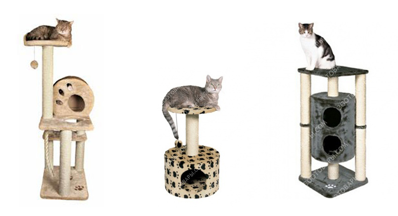 домики-когтеточки для кошек
